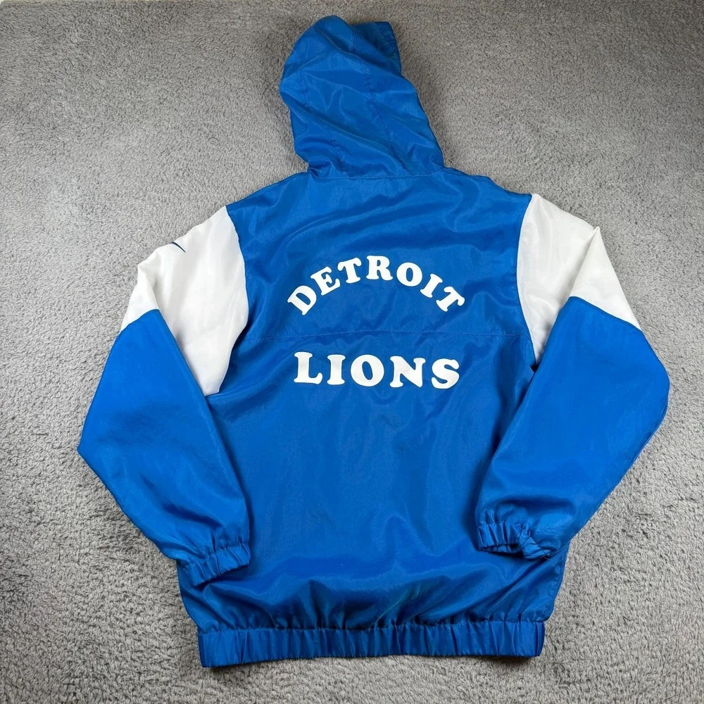 Nike Detroit Lions Historic Anorak Jacket Men's Size Small NFL Football